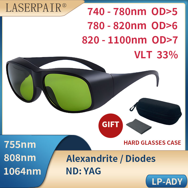 Laser Safety Goggles - LaserPair 755/808/1064nm Infrarot-Laserschutzbrille, Alexandrit, Dioden, ND:YAG