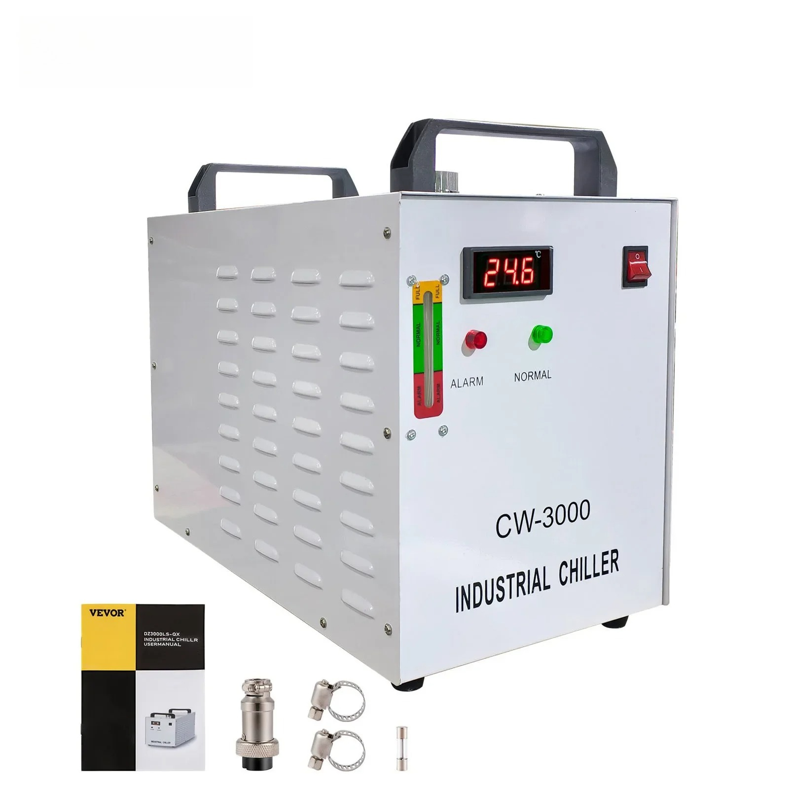 Laser Industrial Chiller - SIHAO CW-3000 Industrielle CNC-Lasergravurmaschine Wasserkühler Laserrohr