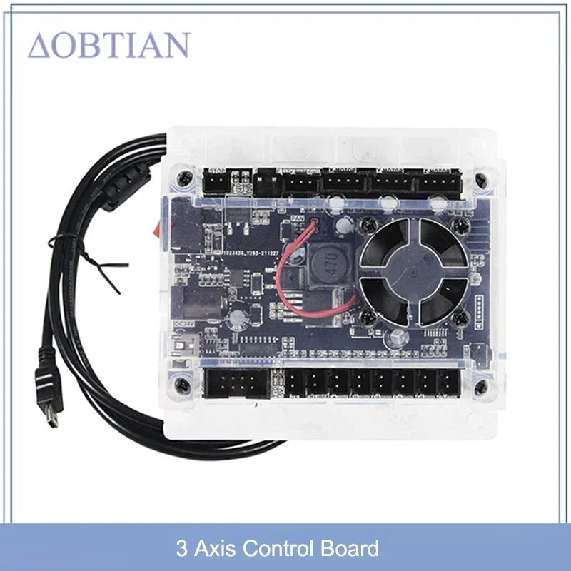 Industrial Laser Sensor - CNC-Controller-Tools 3-Achsen-Steuerplatine GRBL 1.1 USB-Anschluss Integrierter