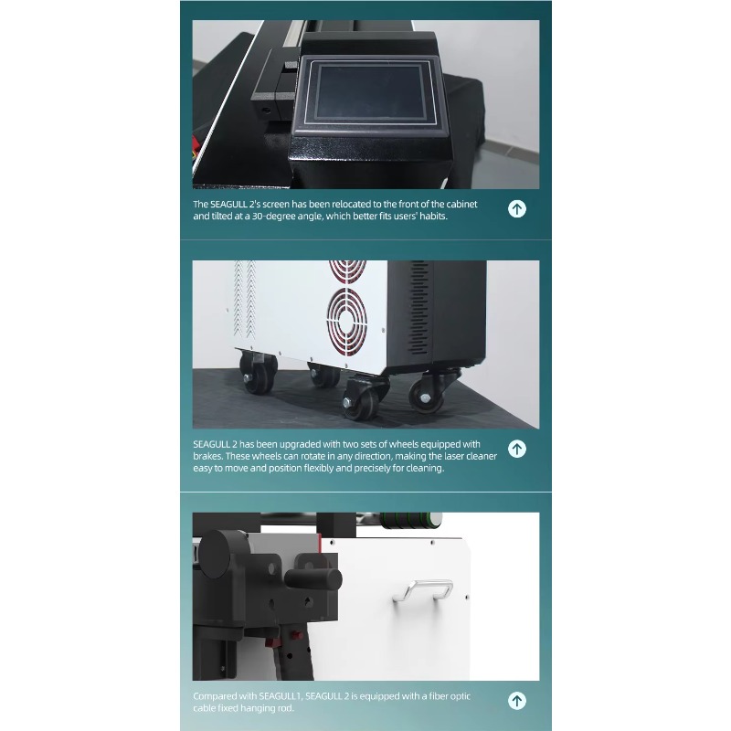 Tragbare 300W-Pulsfaser-Laserr – Industrial Laser Cleaning Equipment Bewertung und Preis
